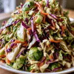 Crisp and Crunchy Apple & Brussels Sprouts Slaw Recipe