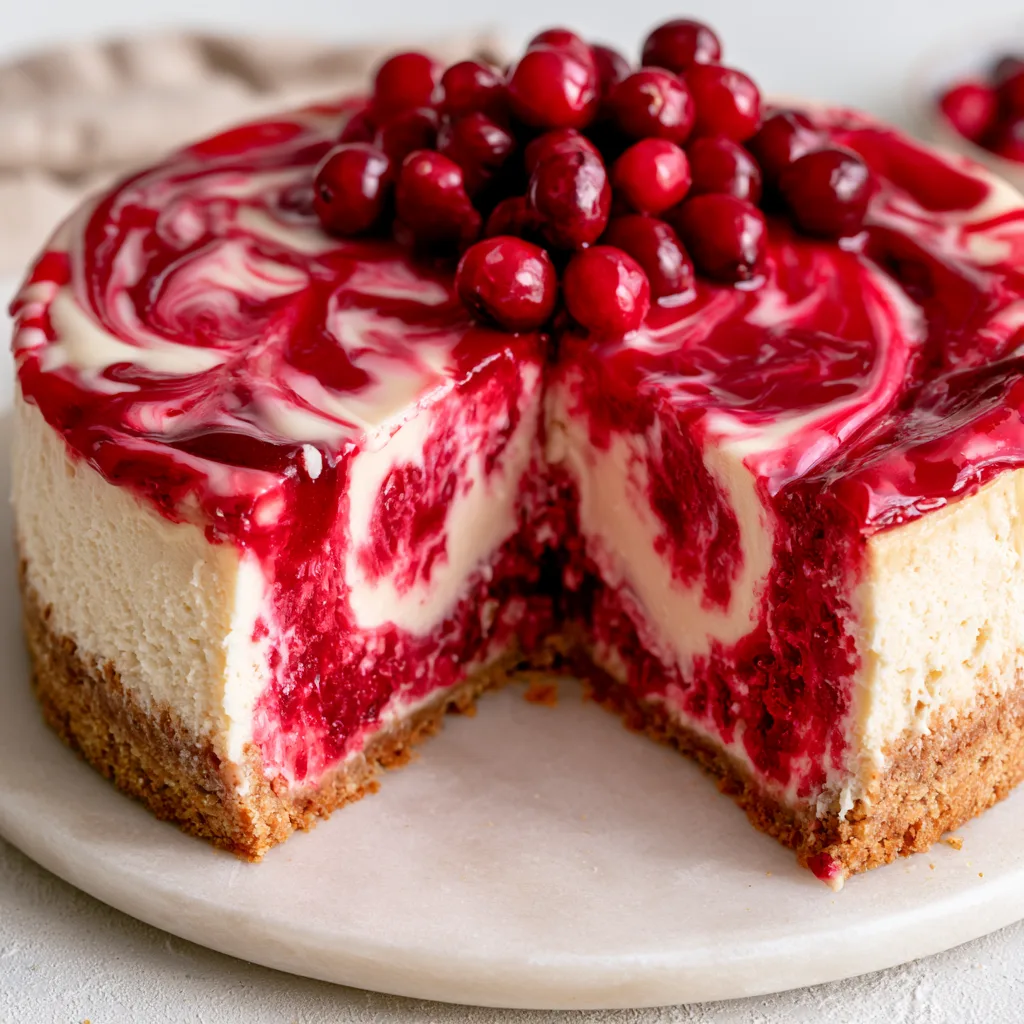 Decadent Cranberry Cheesecake with Sweetened Condensed Milk Bliss