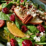 Delicious Apple Spinach Salad with Tangy Maple-Lime Mustard Dressing