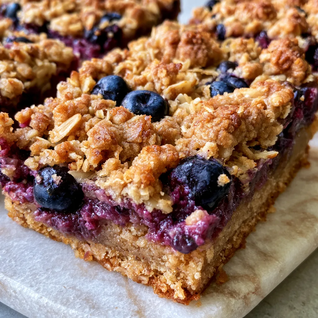 Delicious Blueberry Oatmeal Crumble Bars You Need to Try!