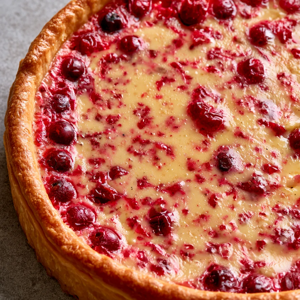 Deliciously Creamy Cranberry Custard Pie Recipe You Must Try!