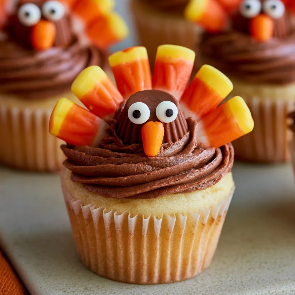 Deliciously Easy Turkey Cupcakes You Can Make This Thanksgiving!
