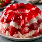 Deliciously Fun Vanilla and Strawberry Jello Mold Recipe!