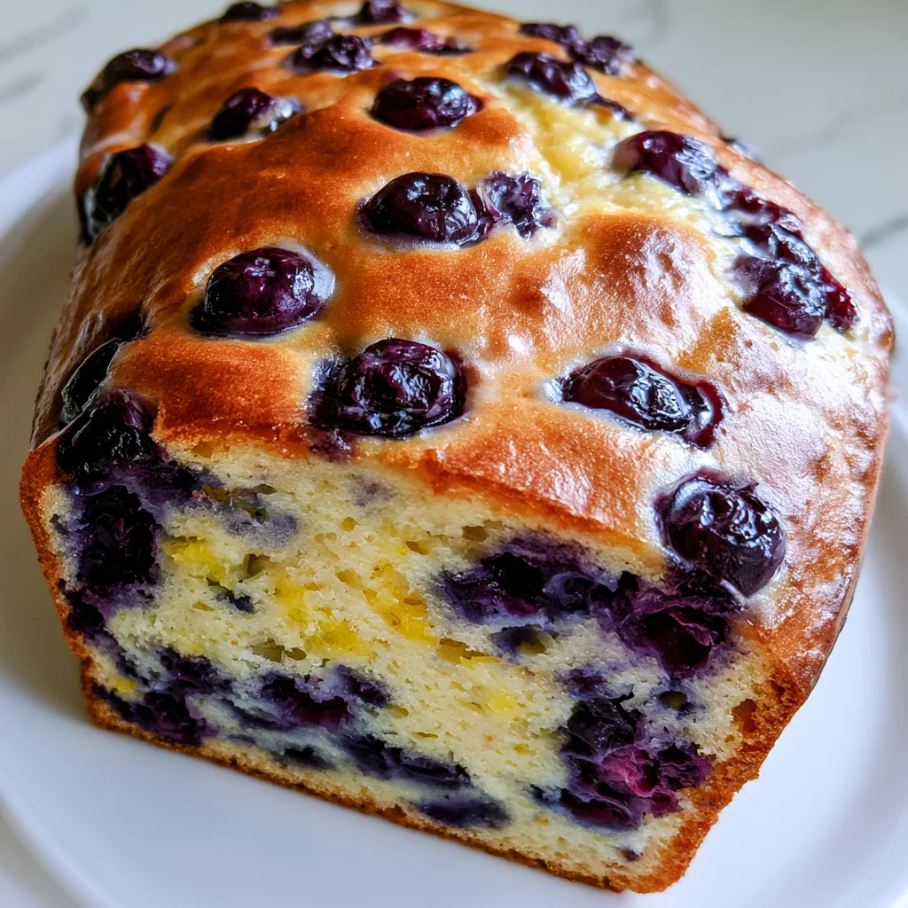 Deliciously Moist Lemon Blueberry Loaf Recipe to Brighten Your Day!