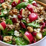 Deliciously Nutritious Cranberry Apple Quinoa Salad Recipe!