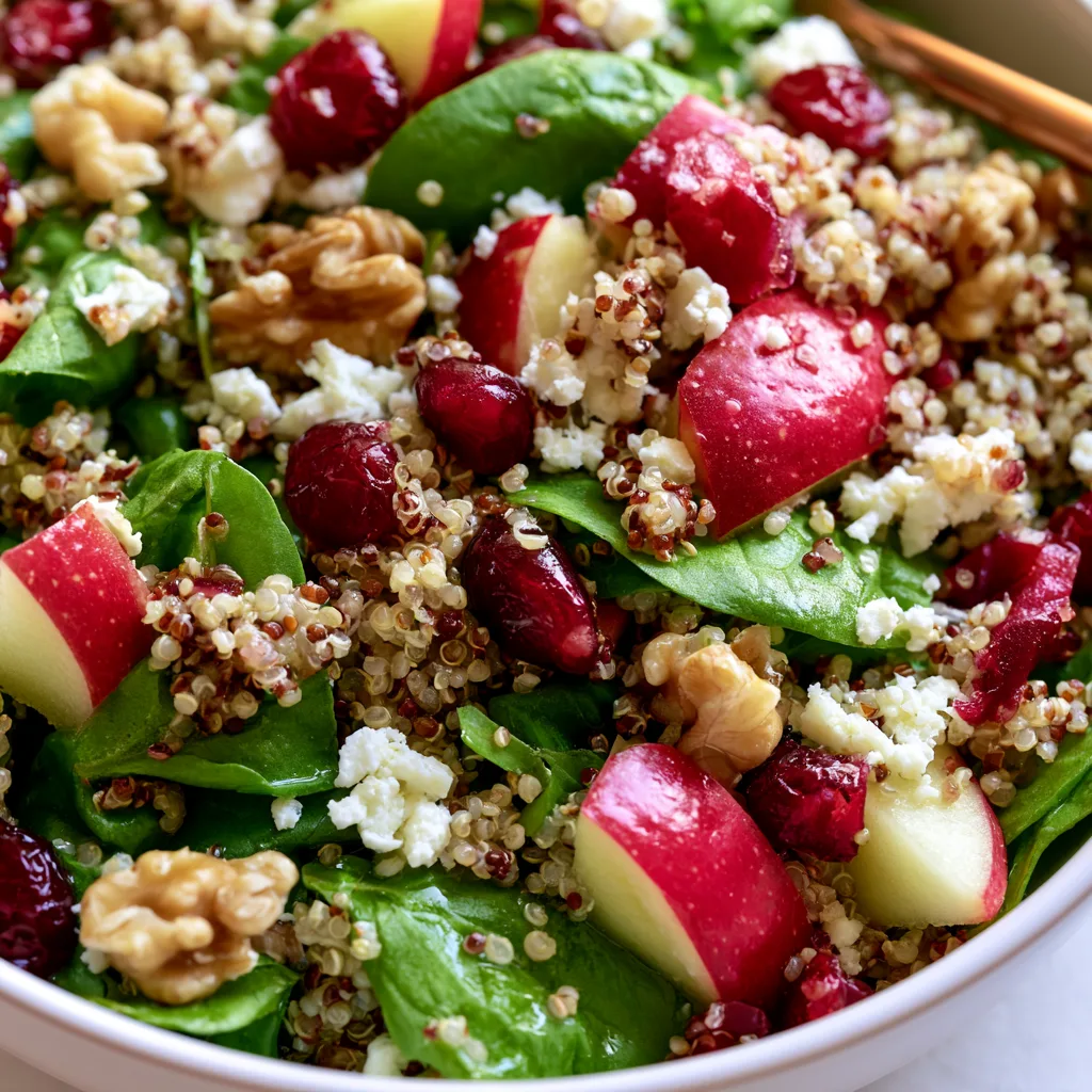 Deliciously Nutritious Cranberry Apple Quinoa Salad Recipe!