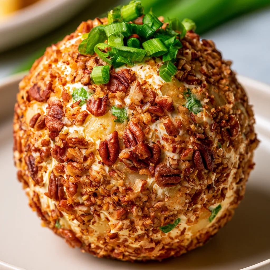 Deliciously Sweet and Savory Pineapple Cheese Ball Recipe!