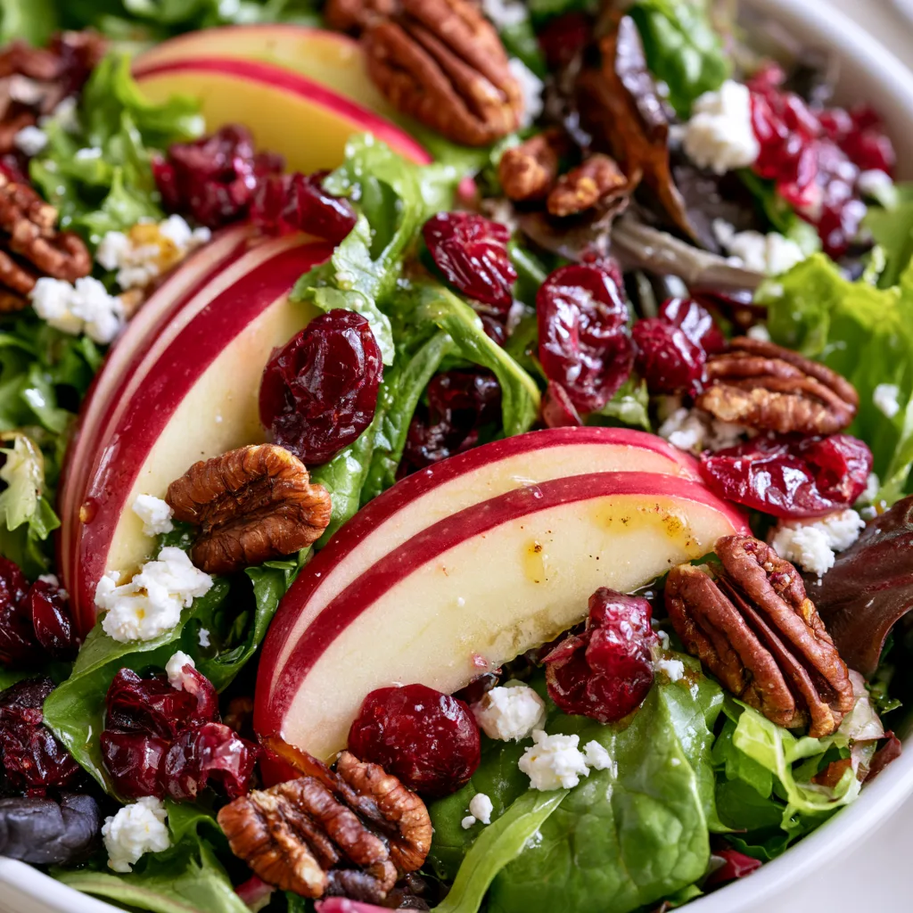 Delightfully Fresh Apple Cranberry Pecan Salad Recipe