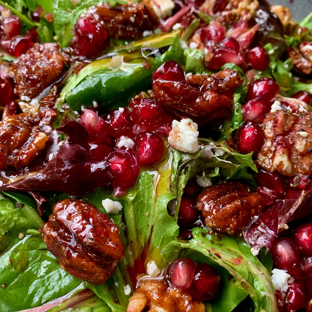 Festive Christmas Salad with Irresistible Pomegranate Vinaigrette