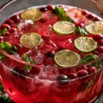 Festive Sparkling Cranberry Vodka Punch Recipe to Brighten Your Holiday!