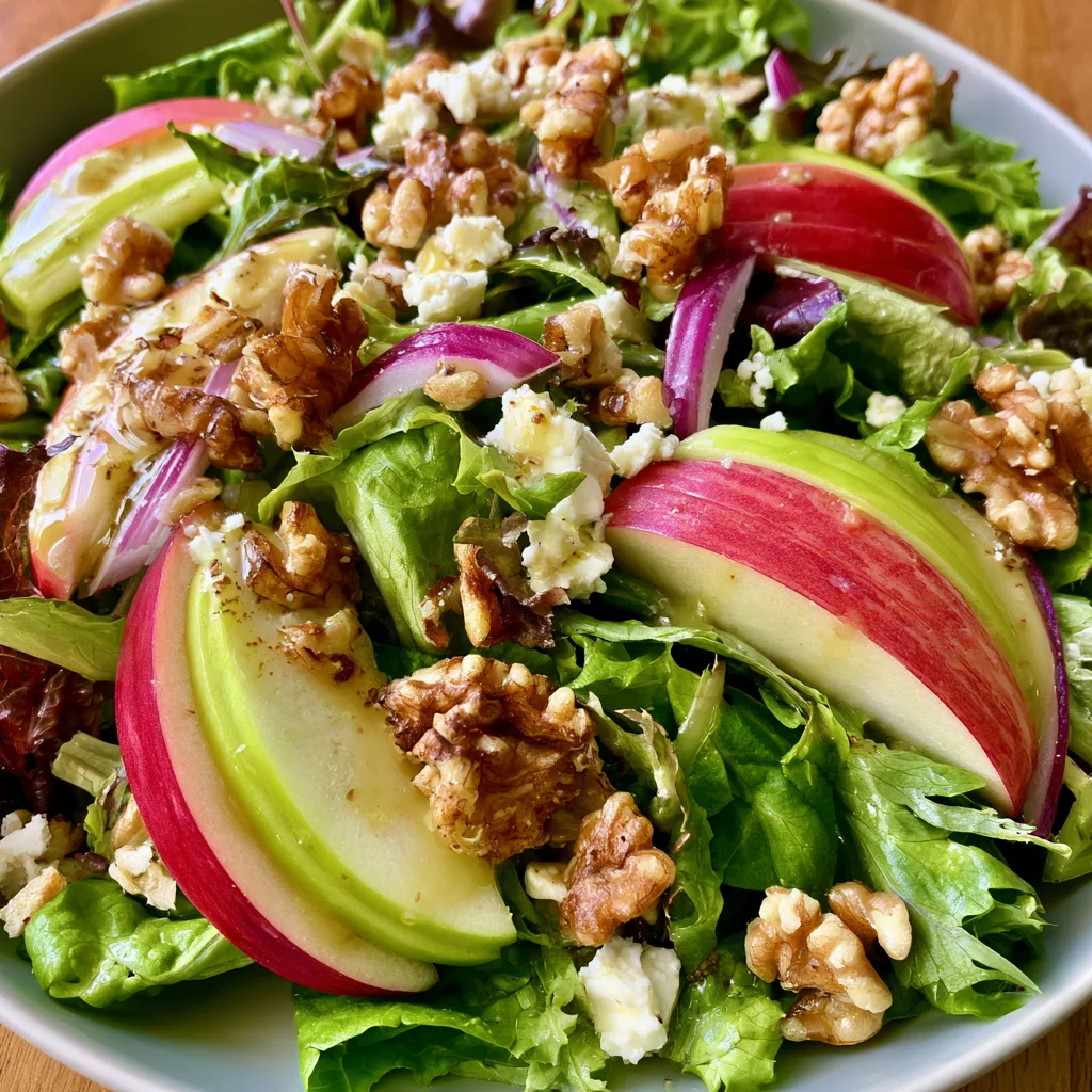 Fresh and Crunchy Apple Walnut Salad Recipe You’ll Love!