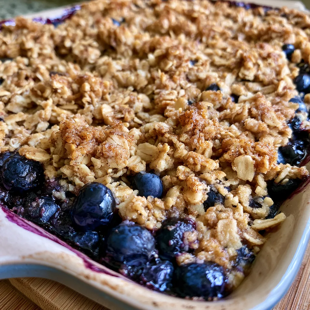 Indulge Guilt-Free with the Ultimate Healthy Blueberry Crumble!