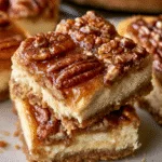 Indulge in Decadence: Pecan Pie Cheesecake Bars or Cake!