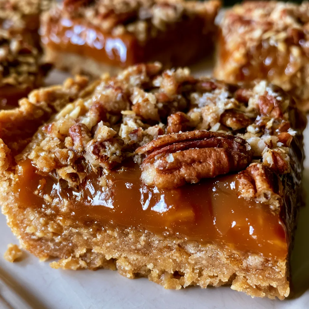 Indulge in Decadent Caramel Pecan Dream Bars!