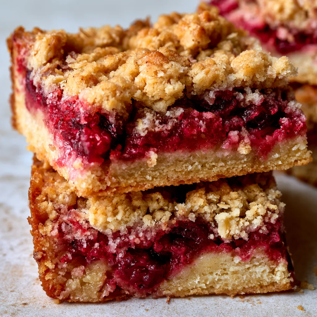 Indulge in Decadent Cranberry Crumble Bars with a Browned Butter Twist!
