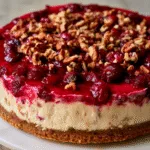 Indulge in Deliciousness: Cranberry Pecan Cheesecake Bliss!