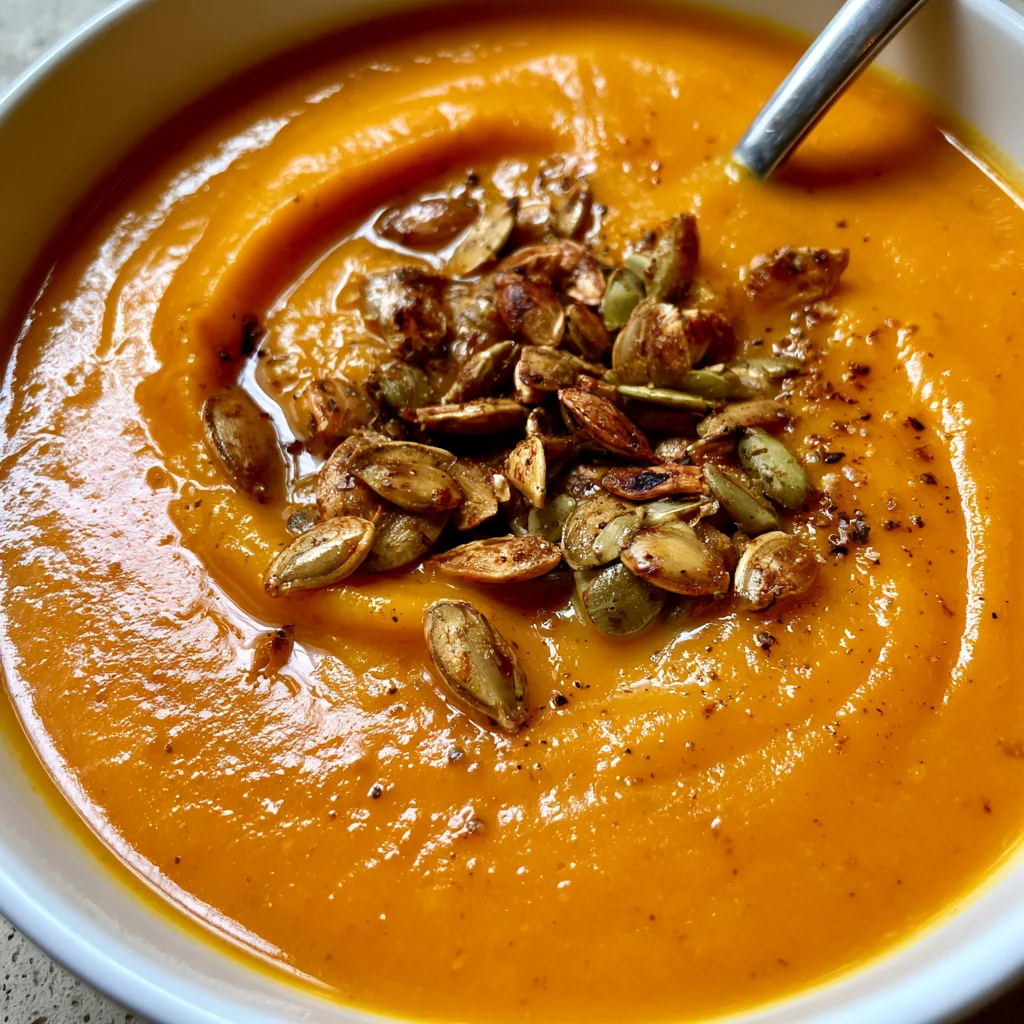 Indulge in Super Creamy Roasted Butternut Squash Soup for Ultimate Fall Comfort!