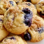 Indulge in the Best Crumbl Blueberry Muffin Cookies with Streusel!