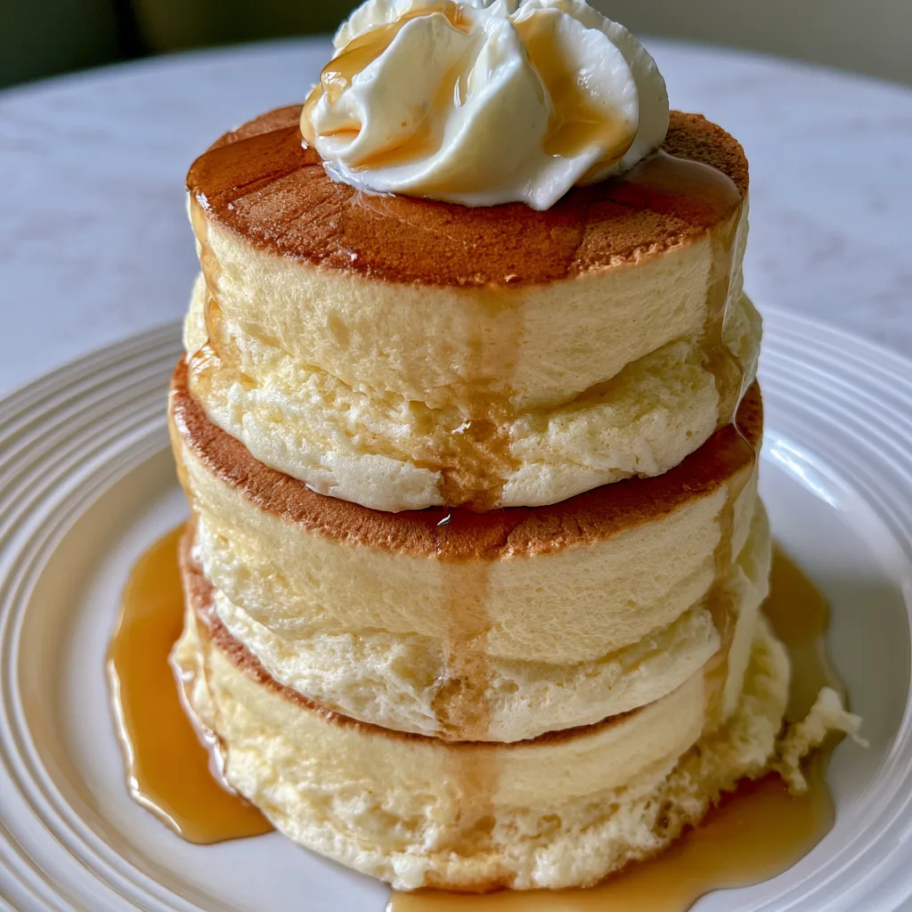 Indulge in the Lightness of Fluffy Japanese Soufflé Pancakes!