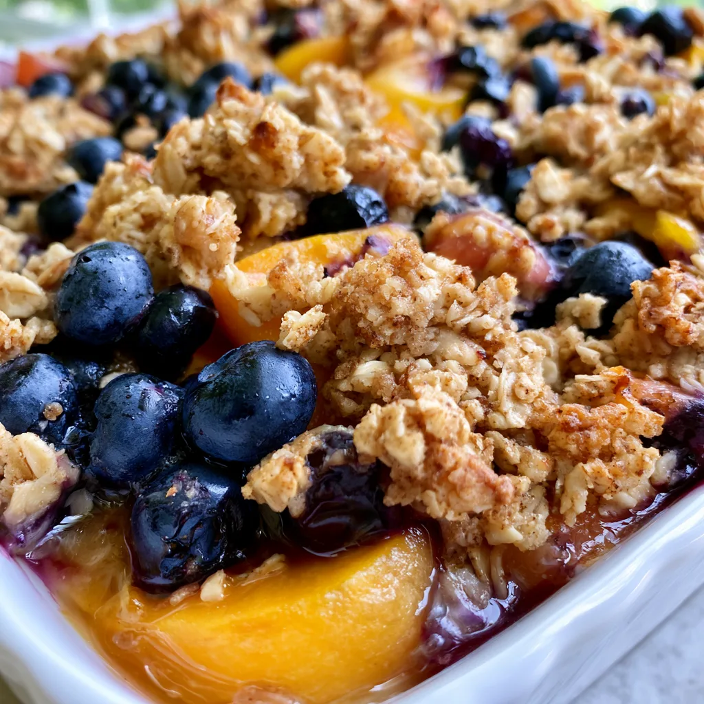 Irresistible Blueberry Peach Crumble Recipe You’ll Love!