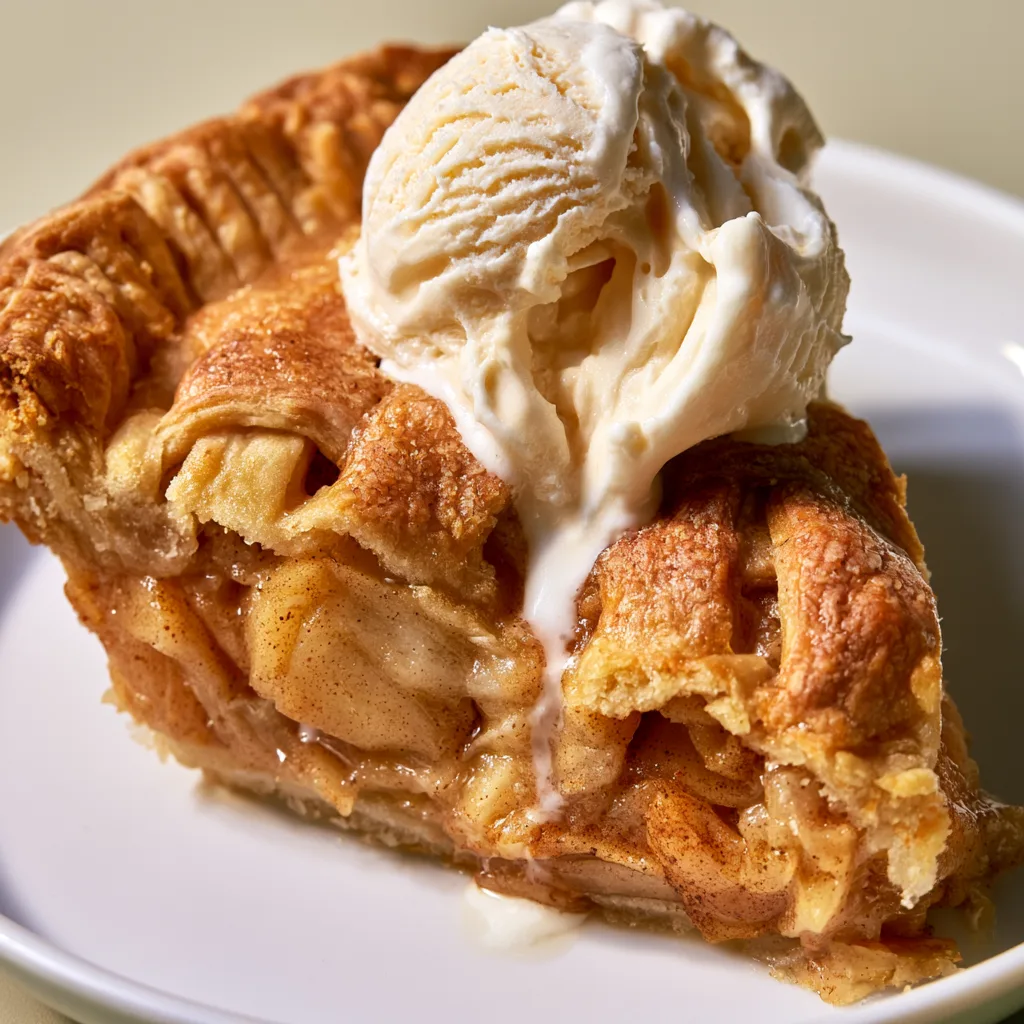 Irresistible Cinnamon Apple Pie à la Mode: A Slice of Heaven!