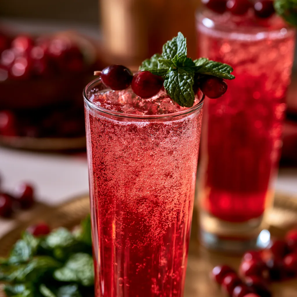 Irresistible Sparkling Cranberry Mocktail Recipe to Savor!