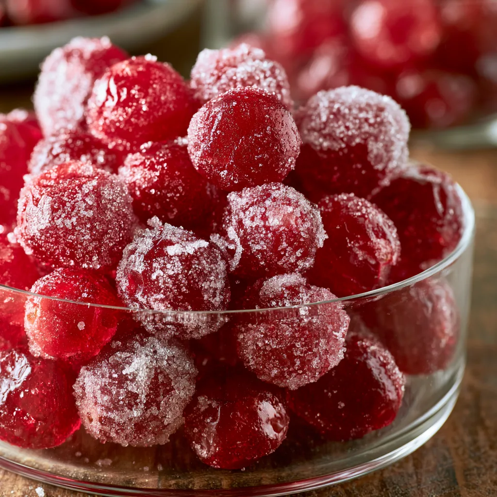 Irresistibly Sweet Candied Cranberries for Your Holiday Table!