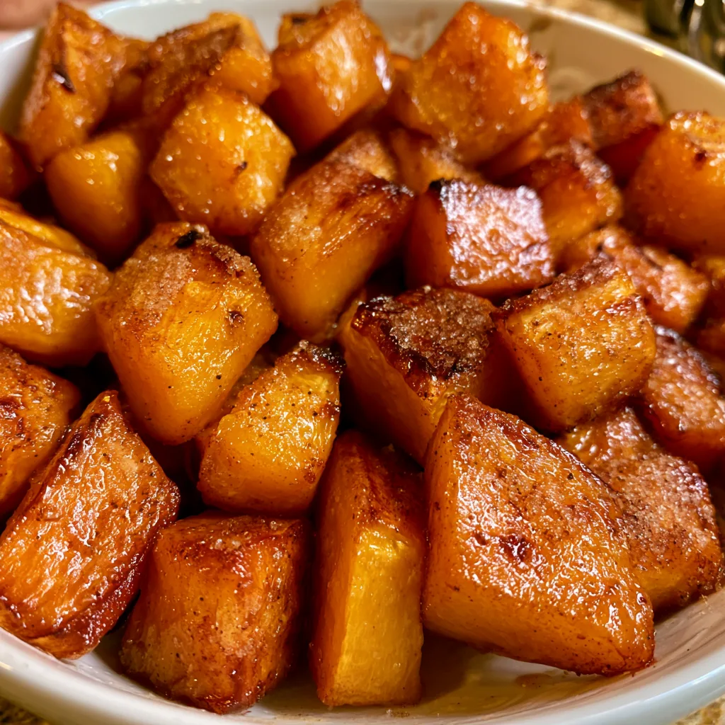 Irresistibly Sweet Roasted Butternut Squash with Brown Sugar Delight!