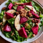 Refreshing Beet and Apple Salad with Zesty Apple Cider Vinaigrette