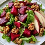 Refreshing Easy Beet and Apple Salad with Crunchy Walnuts