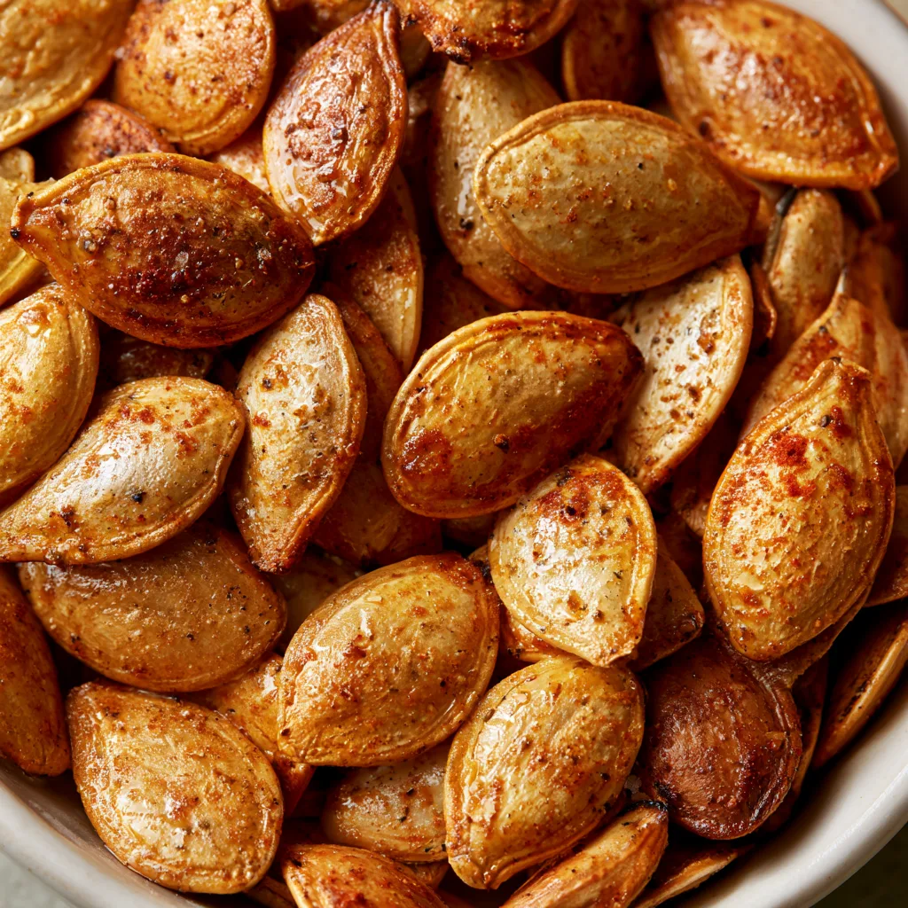 Satisfy Your Snack Cravings with Crunchy and Salty Oven Roasted Pumpkin Seeds!