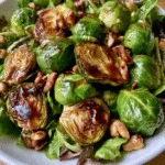 Savor the Flavor: Easy Roasted Brussels Sprout Salad with Maple Balsamic Vinaigrette