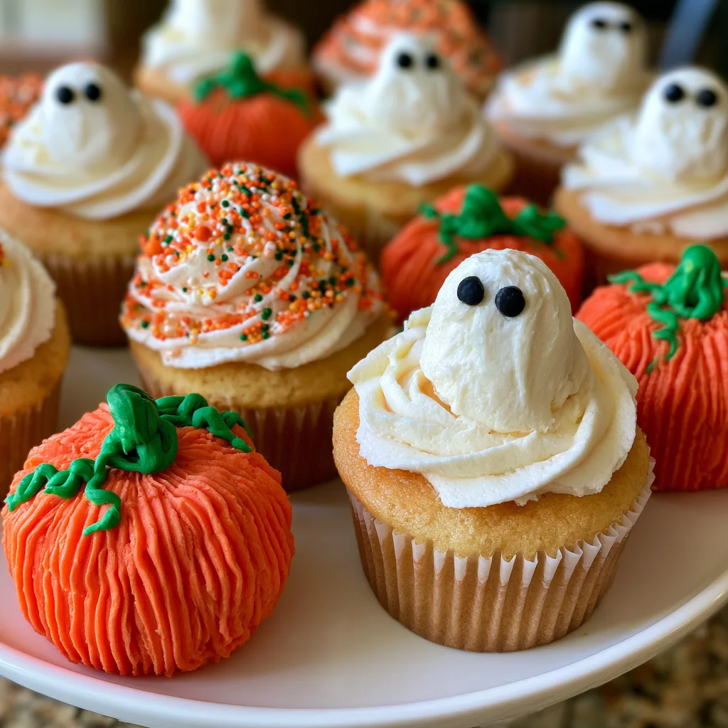 Spook-tacular Halloween Cupcake Ideas: Buttercream Ghosts & Pumpkins!