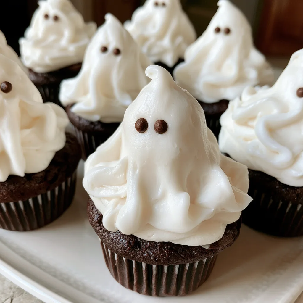 Spooktacularly Adorable Ghost Halloween Cupcakes to Delight Your Guests!