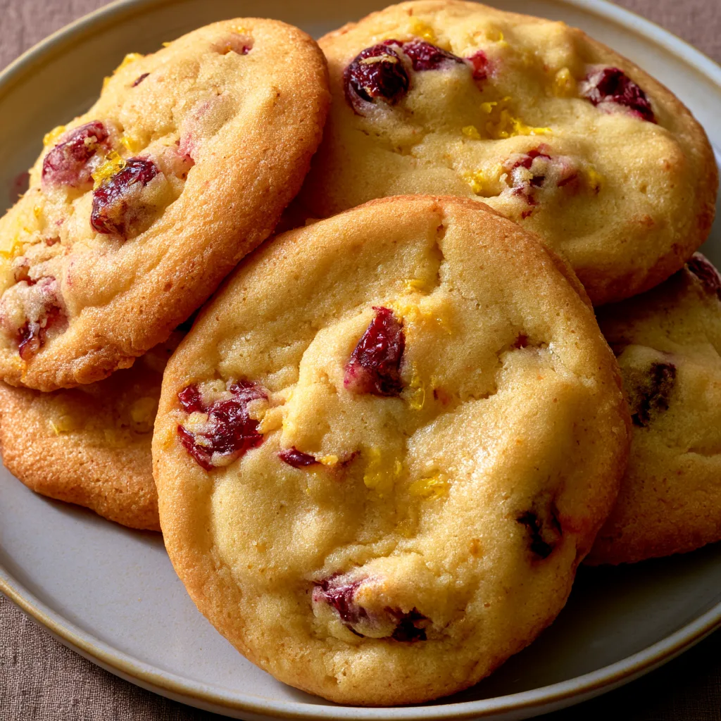 Zesty Lemon Cranberry Cookies That Brighten Your Day!