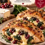 Cranberry & Spinach Stuffed Chicken with Brie