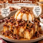 National Bread Pudding Day Caramel Pecan Bread Pudding