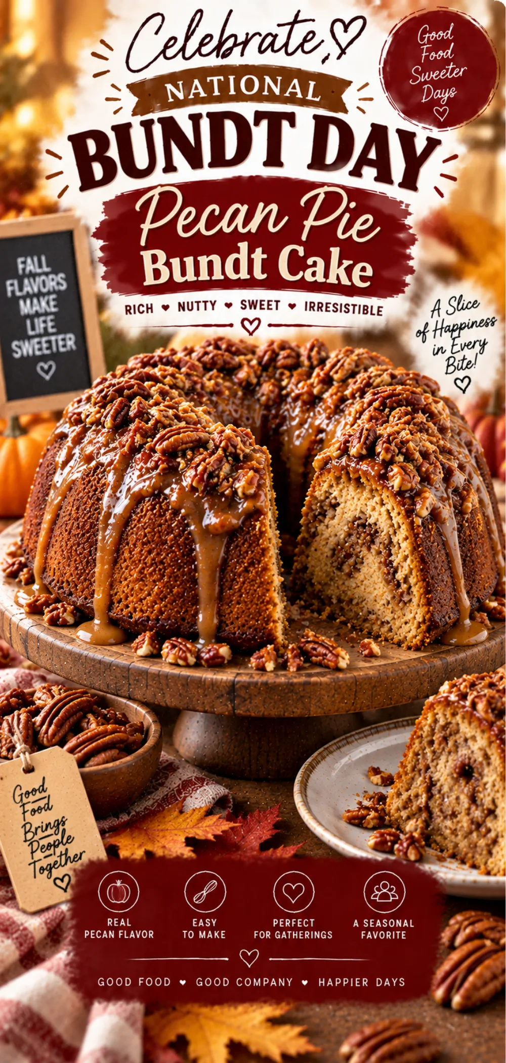 National Bundt Day Pecan Pie Bundt Cake