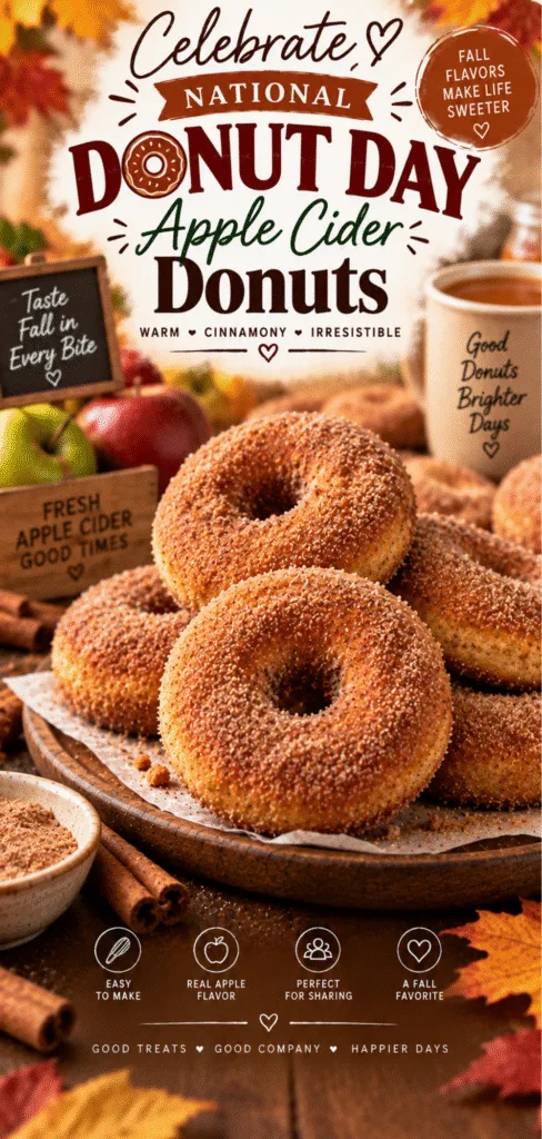 National Donut Day Apple Cider Donuts