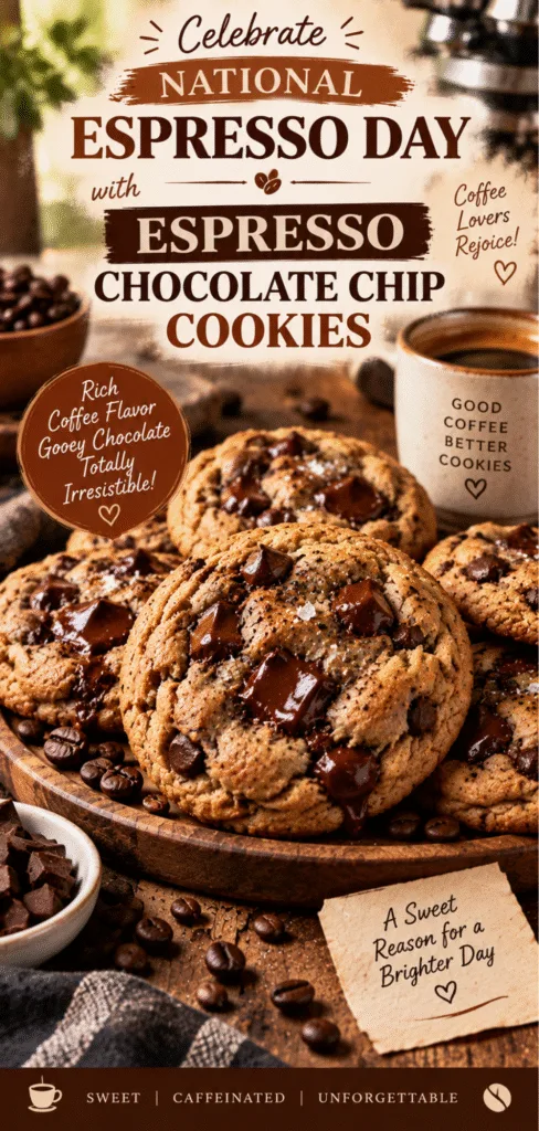 National Espresso Day Espresso Chocolate Chip Cookies