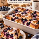 National French Toast Day Blueberry Cream Cheese French Toast Bake