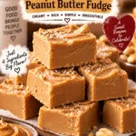 National Peanut Butter Fudge Day 4-Ingredient Peanut Butter Fudge