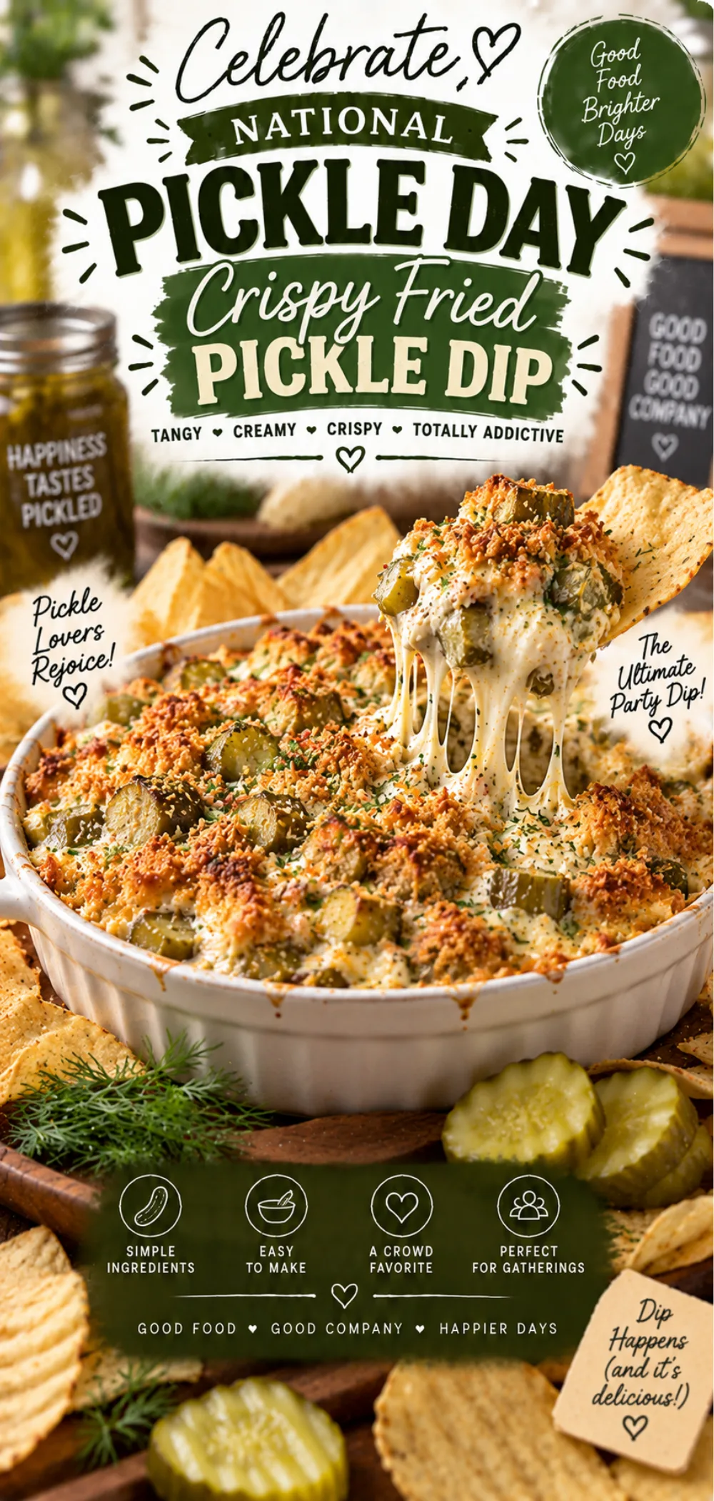 National Pickle Day Crispy Fried Pickle Dip