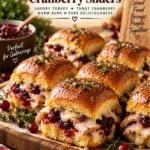 National Sandwich Day Hot Turkey Cranberry Sliders