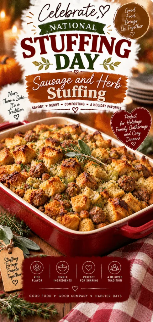 National Stuffing Day Sausage and Herb Stuffing