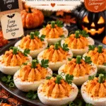 PUMKIN PATCH DEVILED EGGS