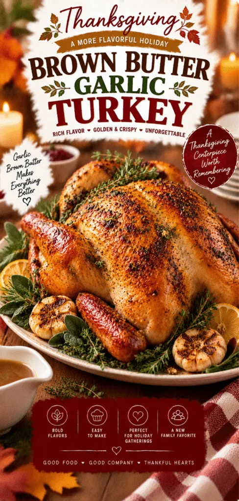 Thanksgiving Day Brown Butter Garlic Turkey