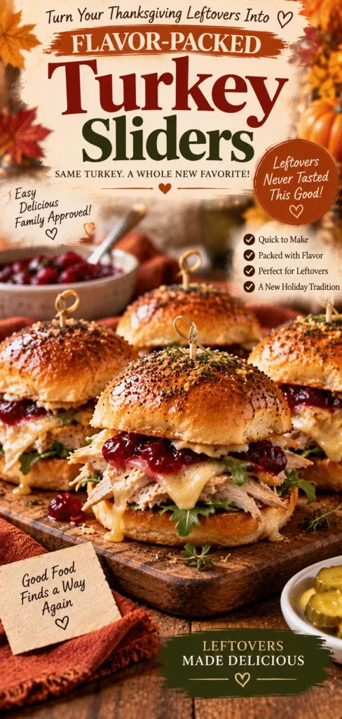 Thanksgiving Day Leftover Turkey Sliders