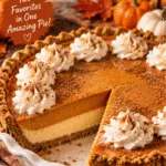 Thanksgiving Day Pumpkin Cheesecake Pie