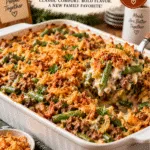 green bean casserole with ground beef